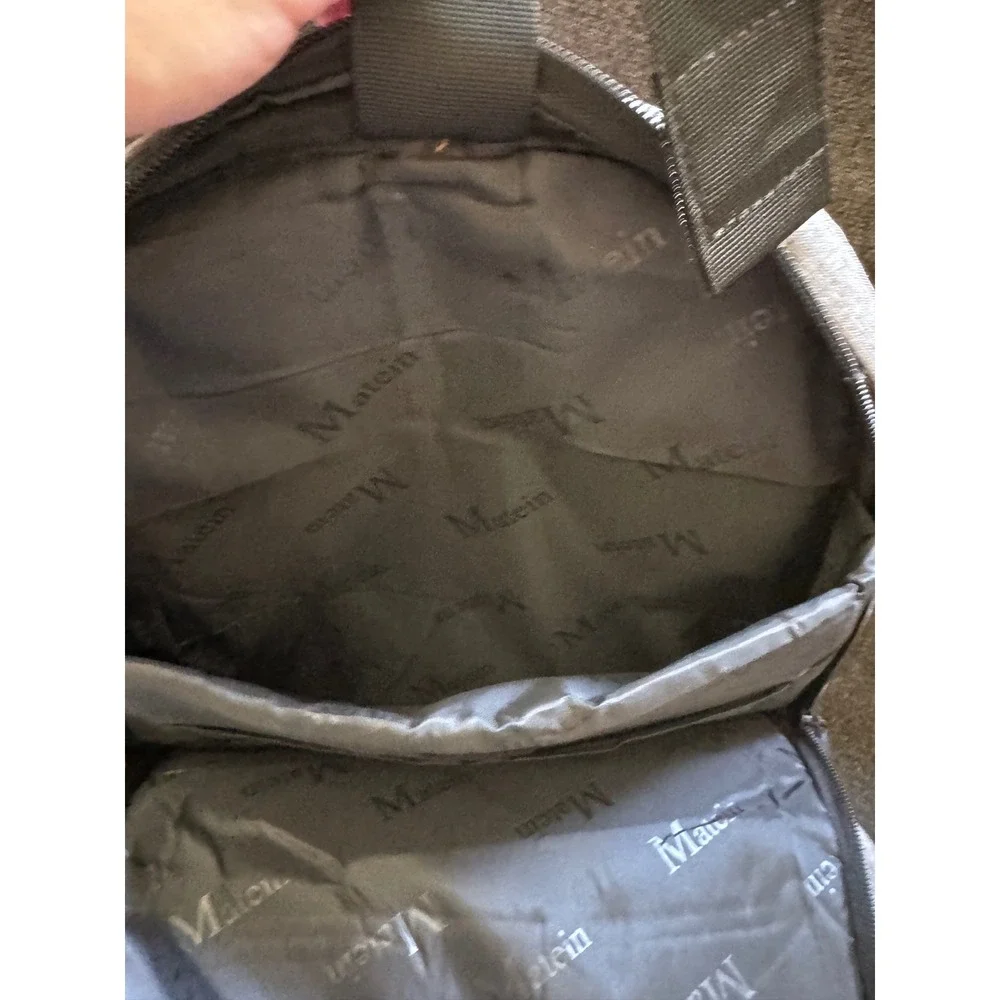 Matein Travel Laptop Backpack Gray Heather USB Charging Port Commuter Bag